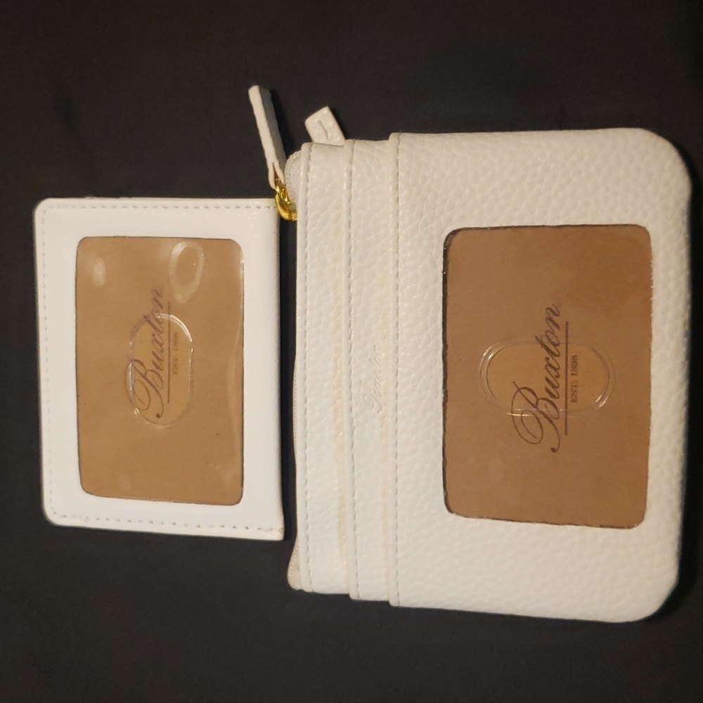 Buxton NWT Zippered Coin/Charge purse with keyring and ID card carrier